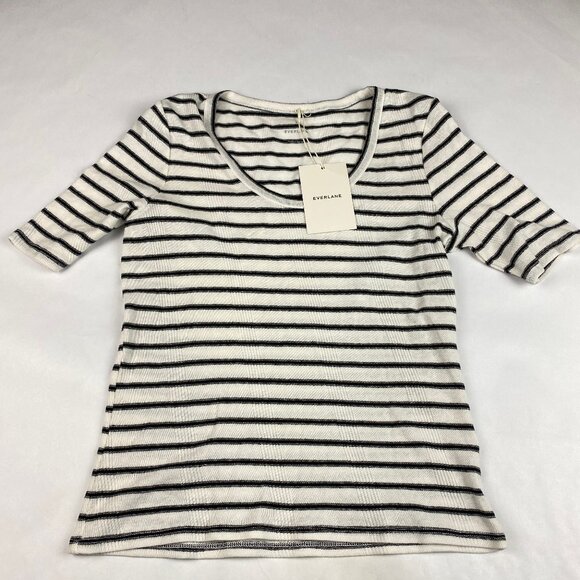 NWT Everlane The Vintage Rib Scoop-Neck Top Women's Size Small - Picture 3 of 13